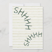 秘密のサプライズパーティー招待状 招待状 (裏面)