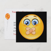 秘密のサプライズパーティー - SRF 招待状 (正面/裏面)