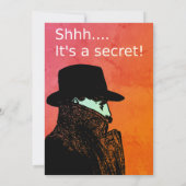 秘密のサプライズ引退パーティー 招待状 (裏面)