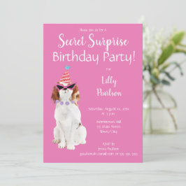 秘密のサプライズ誕生日パーティおもしろいー 招待状