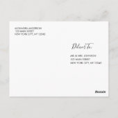 秘密のサプライズ シルバー バースデー パーティーの写真 ポストカード (裏面)