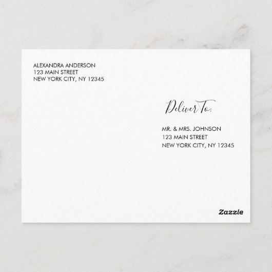 秘密のサプライズ シルバー バースデー パーティーの写真 ポストカード (裏面)