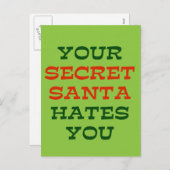秘密のサンタがあなたを憎む シーズンポストカード (正面/裏面)