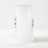 秘密のサンタすりガラスのポイント フロストグラスビールジョッキ (中央)