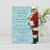 秘密のサンタの休日のパーティの招待状 招待状 (スタンド正面)