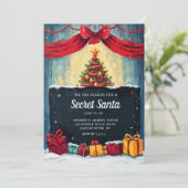 秘密のサンタへの招待状を送る季節になりました。 招待状 (スタンド正面)