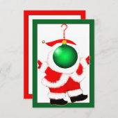 秘密のサンタギフトカード 招待状 (正面/裏面)