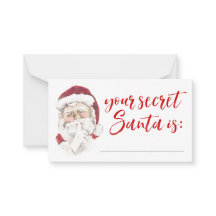 秘密のサンタギフト交換ラッフルカード