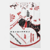 秘密のサンタギフト – 繁栄と富 キッチンタオル (縦)