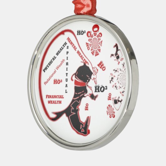 秘密のサンタギフト – 繁栄と富 メタルオーナメント (左)