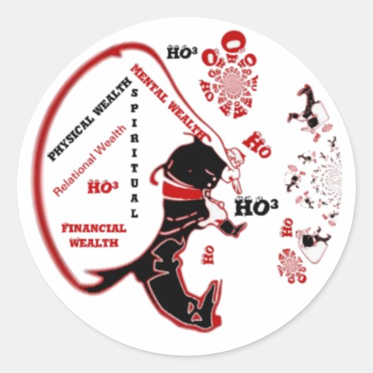 秘密のサンタギフト – 繁栄と富 ラウンドシール (正面)