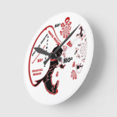 秘密のサンタギフト – 繁栄と富 ラウンド壁時計 (傾斜)