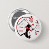 秘密のサンタギフト – 繁栄と富 缶バッジ (正面&裏面)