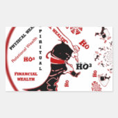 秘密のサンタギフト – 繁栄と富 長方形シール (正面)