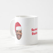 秘密のサンタクリスマスカスタマイズ可能な写真 コーヒーマグカップ (正面左)