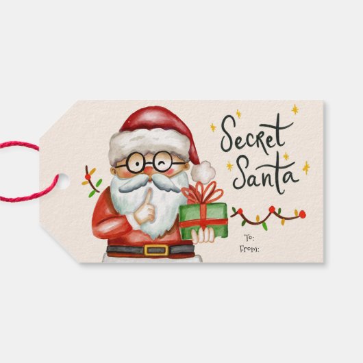 秘密のサンタクリスマスギフトタグ ギフトタグ (裏面横)