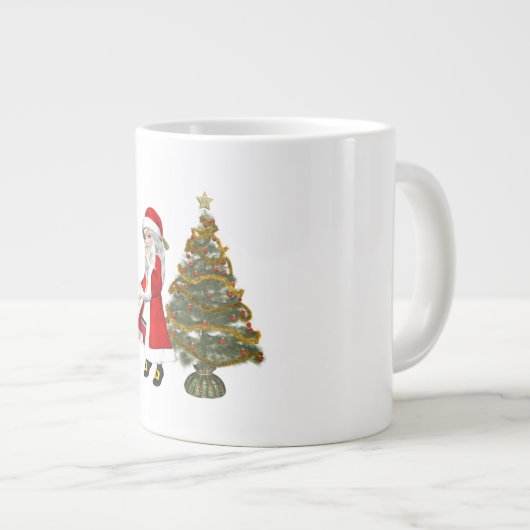 秘密のサンタクリスマスコーヒーマグ ジャンボコーヒーマグカップ (正面右)