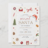 秘密のサンタクリスマスパーティー 招待状 (正面)