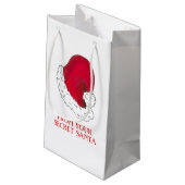 秘密のサンタクロースのクリスマスギフトからのサンタクロース帽子 スモールペーパーバッグ (裏面アングル)