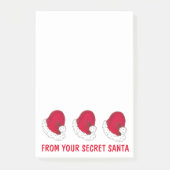 秘密のサンタクロースのホリデークリスマスから ポストイット (正面)
