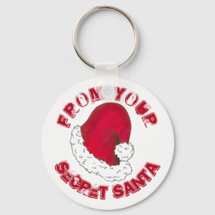 秘密のサンタクロース赤いクリスマスハット キーホルダー
