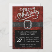 秘密のサンタベルトギフト交換クリスマスパーティー シーズンカード (正面)