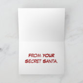 秘密のサンタ シーズンカード (内部)