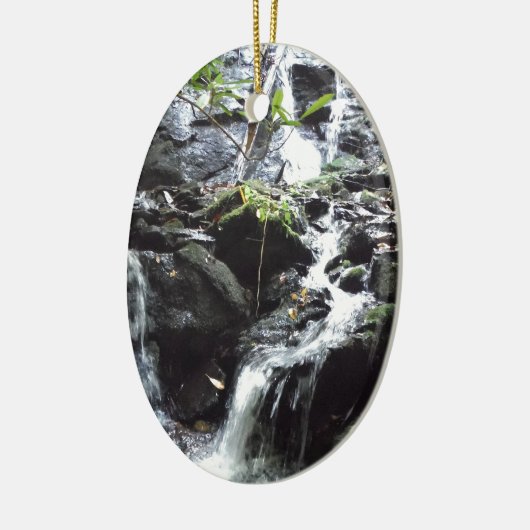 秘密のスモークマウンテンの滝 セラミックオーナメント (左)