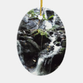 秘密のスモークマウンテンの滝 セラミックオーナメント (正面)