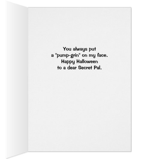 秘密のパルのハロウィーンかわいいジャックのランタン (内側 (右))