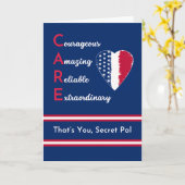 秘密のパルナースデー気にパテロとハート カード (黄色い花)