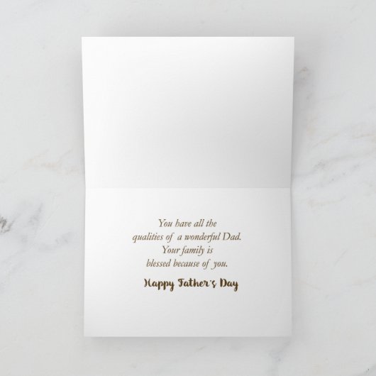 秘密のパル宗教父の日の性質 カード (内部)