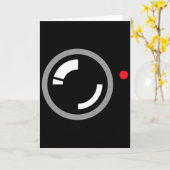 秘密のビデオ録音 面白いカメラマン ハロウィンC カード (黄色い花)