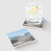 秘密のビーチのコースターのマウイの波 ストーンコースター (横)