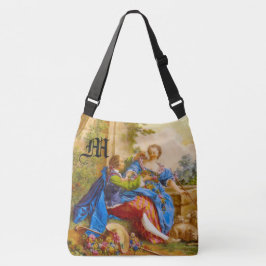 秘密のロマンスガーリーバロック・モノグラムのパーソナライズ クロスボディバッグ