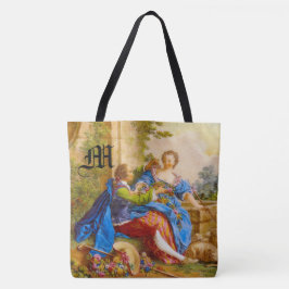 秘密のロマンスガーリーモノグラムのパーソナライズ トートバッグ