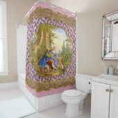 秘密のロマンス·バロック·パガーリーターフランスのン シャワーカーテン (インサイチュ)