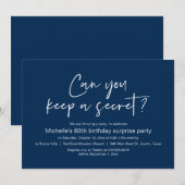 秘密の保サプライズ誕生日パーティーは？ 招待状 (正面/裏面)