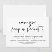 秘密の保サプライズ誕生日パーティーは？ 招待状 (正面/裏面)