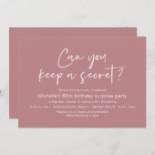 秘密の保サプライズ誕生日パーティーは？ 招待状 (正面/裏面)