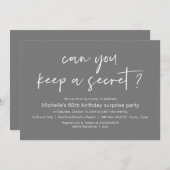 秘密の保サプライズ誕生日パーティーは？ 招待状 (正面/裏面)