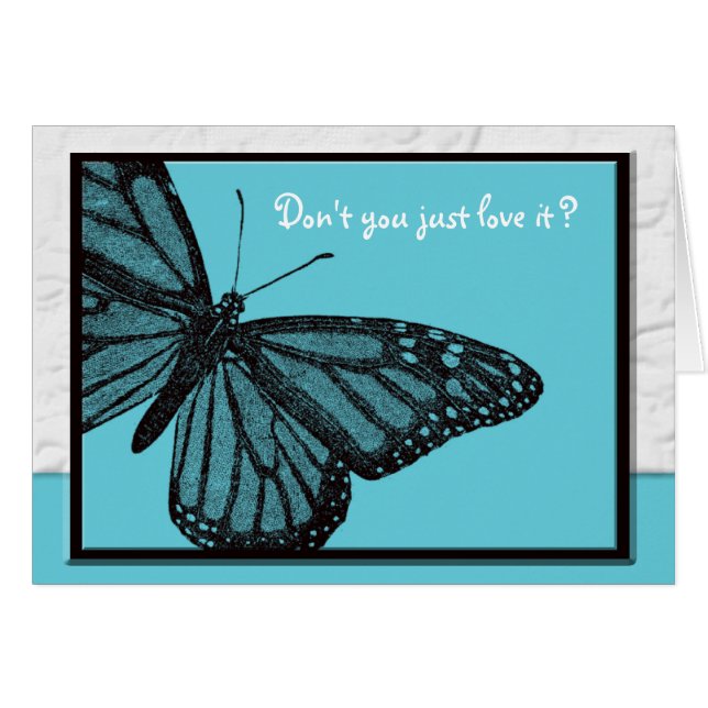 秘密の友達の青の蝶 (正面横)