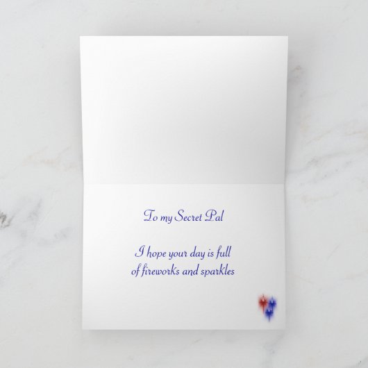 秘密の友達7月第4 カード (内部)