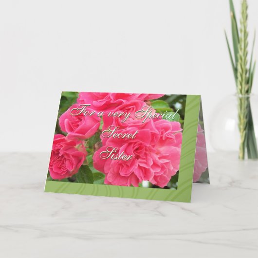 秘密の姉妹のためにカスタマイズ カード (正面)
