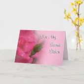 秘密の姉妹のバラは大事な行事をカードカスタマイズ カード (黄色い花)