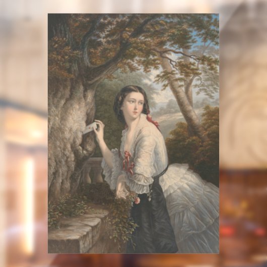 秘密の対応：禁止された愛への少女のメモ ウィンドウサイン (シート2)