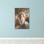 秘密の対応:禁止された愛への少女のメモ キャンバスプリント (インサイチュ (ウッドフロア))