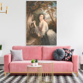 秘密の対応:禁止された愛への少女のメモ キャンバスプリント (インサイチュ (リビング))