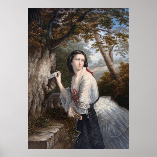 秘密の対応：禁止された愛への少女のメモ ポスター (正面)