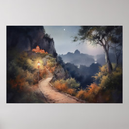 秘密の山荘への曲がりくねった道 ポスター